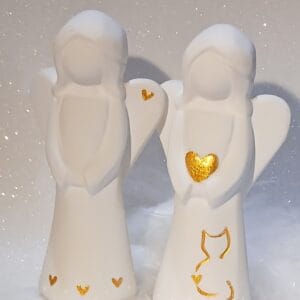 Set aus 2 Engeln (gold)